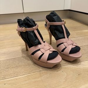 Blush Pink YSL Tribute Heels